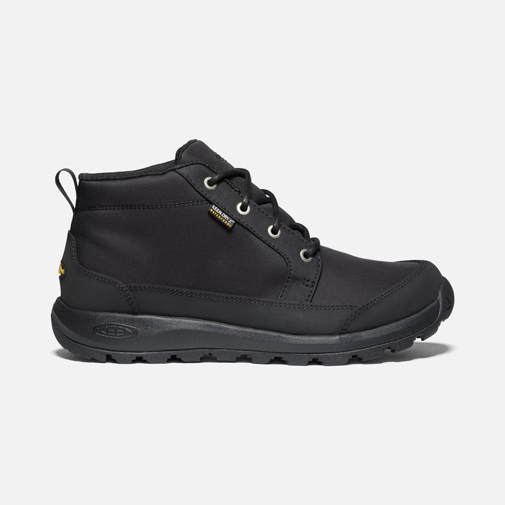 Keen Chukka Kängor Herr Svarta - Glieser Nylon Waterproof - 490283MCH